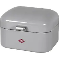 Wesco Brotkasten "Single Grandy", (1 tlg.), Metallscharniere/Gummistopper Deckel+Boden / Lüftungslöcher / Griff
