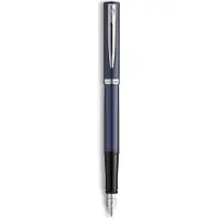 Waterman Füllfederhalter IMPRESSION blauer Lack CT F Blau Geschenkbox