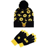 Difuzed Pokemon Wollmütze & Schal Set - Pikachu