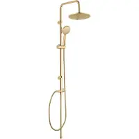 Wenko Duschsystem Mod. Young Line Gold, Handbrause mit 3 Funktionen