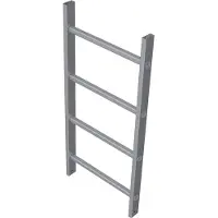 Zarges Steigleiter Aluminium eloxiert 1,12m