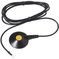 WARMBIER Erdungsleitung mit Schutzkappe, ESD, 10 mm DK/4 mm Öse, Länge 4,5 m 2250.790.2
