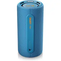 LOEWE We. HEAR pro denim, Bluetooth Lautsprecher, Kooperation mit Kylian Mbappé, 100 W, Wasserresistent IPX6, Tragbar, 24h Akku, Powerbank, 100W
