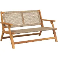vidaXL gartenmöbel Beige 122 x 78 x 73 cm Massivholz Akazie