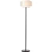 Brilliant Odar Standleuchte, 1-flammig E27 Schwarz Beige 93134/09