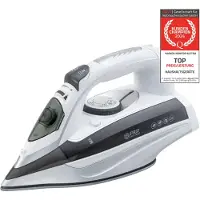 TZS First Austria - Dampfbügeleisen 3100 W - Keramiksohle - 93 Düsen, 25g/min Dampf - Vertikaldampf, Anti-Kalk & 450ml Wassertank - Grau