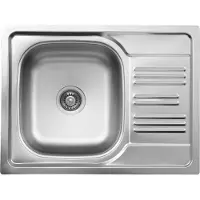 Deante 1-bowl steel sink with drainer