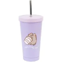 Erik Editores Pusheen Stahl Moments-becher Mit Strohhalm