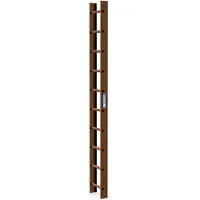 Zarges Dachleiter 10 Sprossen kupferbraun