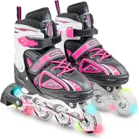 Apollo Super Blades X Pro Inlineskates, Verstellbare Inliner - Pink - S - 31-34