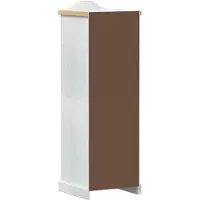vidaXL Kleiderschränke Weiß 55 x 52 x 170 cm Massives Kiefernholz