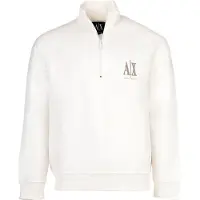 Armani Exchange für Herren. XM000370AF10818U0009 Lässiges Sweatshirt weiß (XL), Baumwolle, Langarm