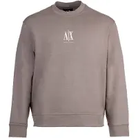Armani Exchange für Herren. XM000368AF10818U6107 Graues Sweatshirt mit Rundhalsausschnitt (XL), Lässig, Sportlich, Baumwolle, Multisport