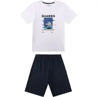 Sanetta Pyjama Homewear Bequem sitzend Pyjama short Teens Sharks