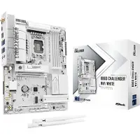 Asrock B860 Challenger WiFi White, Intel, LGA 1851 (Socket V1), Intel Core Ultra (Series 2), LGA 1851, DDR5-SDRAM, 256 GB