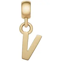 Daniel Wellington Vergoldeter Anhä nger Buchstabe V Charms DW00400505