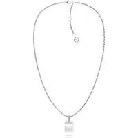 Tommy Hilfiger Women's Necklace in Steel with Crystals Dog Tag 2780861