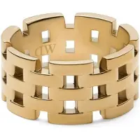 Daniel Wellington Atemberaubender Ring aus vergoldetem Stahl 5-Link DW0040100 - Schaltung: 56 mm