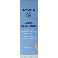 Apivita AQUA BEELICIOUS tinted moisturizing illuminating fluid cream 40ml