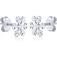 Silvego Silver earrings Snowflakes ZTJE52502