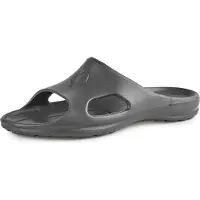 Ladeheid Damen leichte Eva Badelatschen Gartenschuhe Badepantolette Badeschuhe KL039D (Graphit, 38 EU)