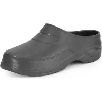 Ladeheid Damen und Herren leichte Eva Clogs Gartenclogs Gartenschuhe KL037(Grau, 38)