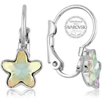 Levien Girl Ìs earrings with rainbow crystal STARBLOOM (L)