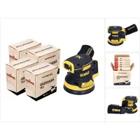 DeWalt DCW 210 N Akku Exzenterschleifer 18 V 125 mm Brushless Solo + 1x Toolbrothers TURTLE Schleif
