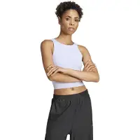 Adidas Performance Yoga Cropped Tank With Inner Shelf Violet Tone Größe: XL | Sport BHs Outlet | Damen | Violett