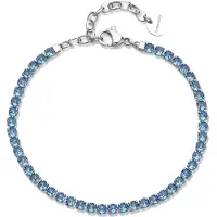 Brosway Tennis Stahlarmband mit blauen Zirkonen Desideri Bei107