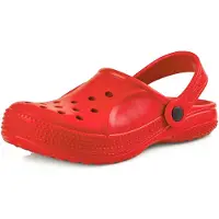 Ladeheid Kinder Mädchen Jungen leichte Eva Clogs Gartenclogs Gartenschuhe KL055 (Rot, 28 EU)