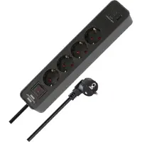 Brennenstuhl 1153240216, 1,5 m, Drinnen, IP20, Anthrazit, Schwarz, 4 AC-Ausgänge, 230 V