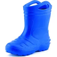 Ladeheid Kinder Mädchen Jungen federleichte Eva Thermo Gummistiefel gefüttert KL051 (Blau, 25)