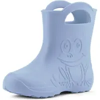Ladeheid Eva Kinder Jungen Mädchen Gummistiefel Regenschuhe LA-CA-01 (Hellblau, 30/31 EU)