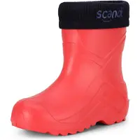 Ladeheid Kinder Mädchen Jungen federleichte Eva Thermo Gummistiefel gefüttert LA-763 (Rosa191u, 34 EU)
