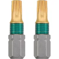 Kwb 49124220, 2 Stück(e), Torx, T20, Stahl, Titan, 25 mm, 25,4 / 4 mm (1 / 4")