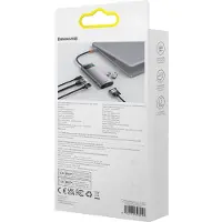 Baseus HUB Adapter 7in1 Typ C WKWG040013/BS-OH043 0,17 m grau