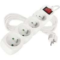 Emos 1902140500, Geändert, Weiß, 4 AC-Ausgänge, 5 m, 250 V, 10 A