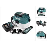 Makita DVC 750 LRTX3 Akku Staubsauger Nass und Trockensauger 18 V tragbar + 2x 5,0 Ah Akku und Lader - ohne Zubehör
