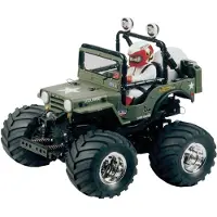Tamiya RC Car 1:10 Wild Willy 2000 WR-02 Bausatz, 2WD, mit Fahrerfigur