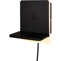 TRIO LED-Wandleuchte für Schlafzimmer Fairfield Schwarz