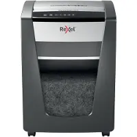 Rexel Momentum M515 Aktenvernichter P5, Partikelschnitt 2 x 15 mm, 30 l, 15 Blatt Schnittleistung, Anti-Papierstau-Technologie, mit Rollen, schwarz