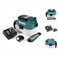 Makita DVC 750 LRT1X3 Akku Staubsauger Nass und Trockensauger 18 V tragbar + 1x 5,0 Ah Akku und Lader - ohne Zubehör