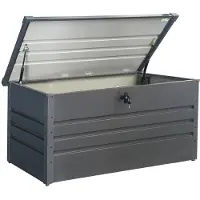 Zipper ZI-GAB132AN Aufbewahrungsbox Futterbox Gartenbox 130cm Breite 80kg grau