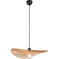 TRIO Japandi Pendelleuchte Laurine Ø 58cm