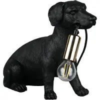 Valotorni Tischlampe Rudi Hund schwarz