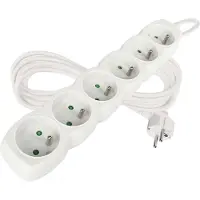 Emos 1902060500, 250 V, 10 A, 220-240 V, Weiß