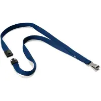 Durable Textilband Soft Colour, mit Karabiner, B 15 x L 440 mm, 10 Stück, nachtblau