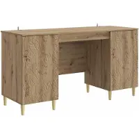 vidaXL Schreibtisch Artisan-Eiche Holzwerkstoff 142,5 x 50 x 75 cm