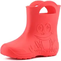 Ladeheid Eva Kinder Jungen Mädchen Gummistiefel Regenschuhe LA-CA-01 (Korall, 22/23 EU)